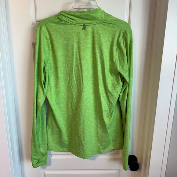 Bright Green Nike Running Quarter Zip - Picture 2 of 3